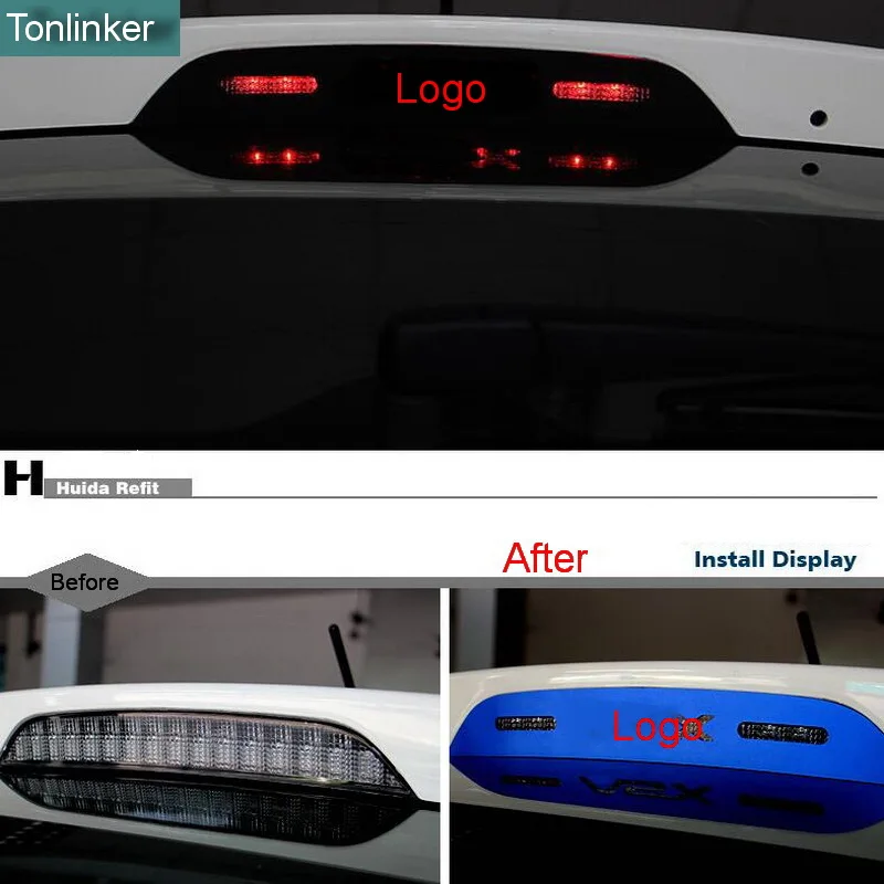Tonlinker Exterior High brake lights Cover Case Stickers for Mitsubishi ASX 2011 15 Car styling
