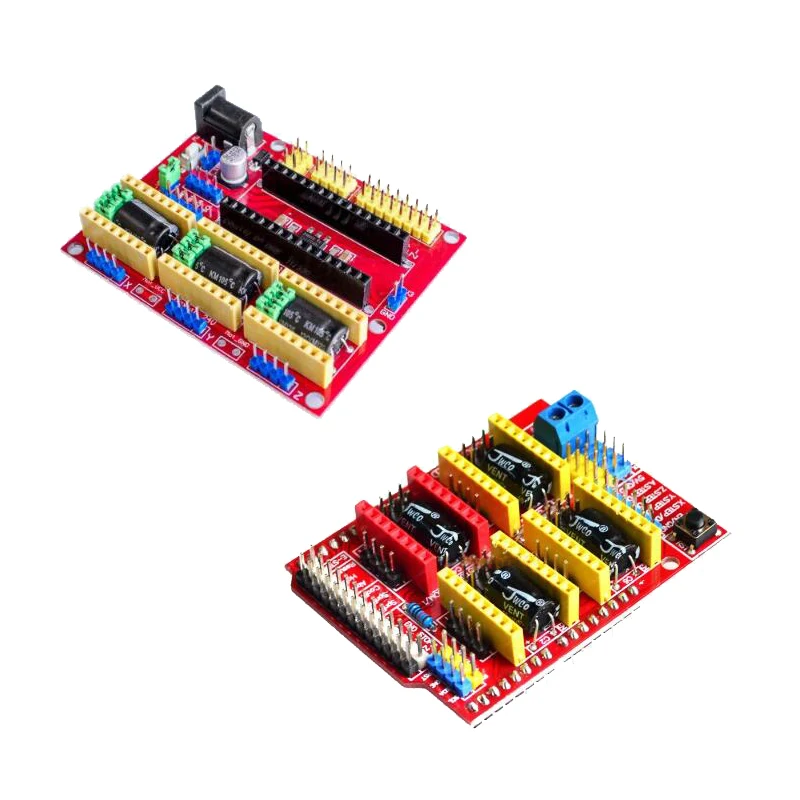 CNC Щит V4 щит v3 гравировальный станок/3d принтер/A4988/DRV8825 драйвер Плата расширения для arduino Diy Kit