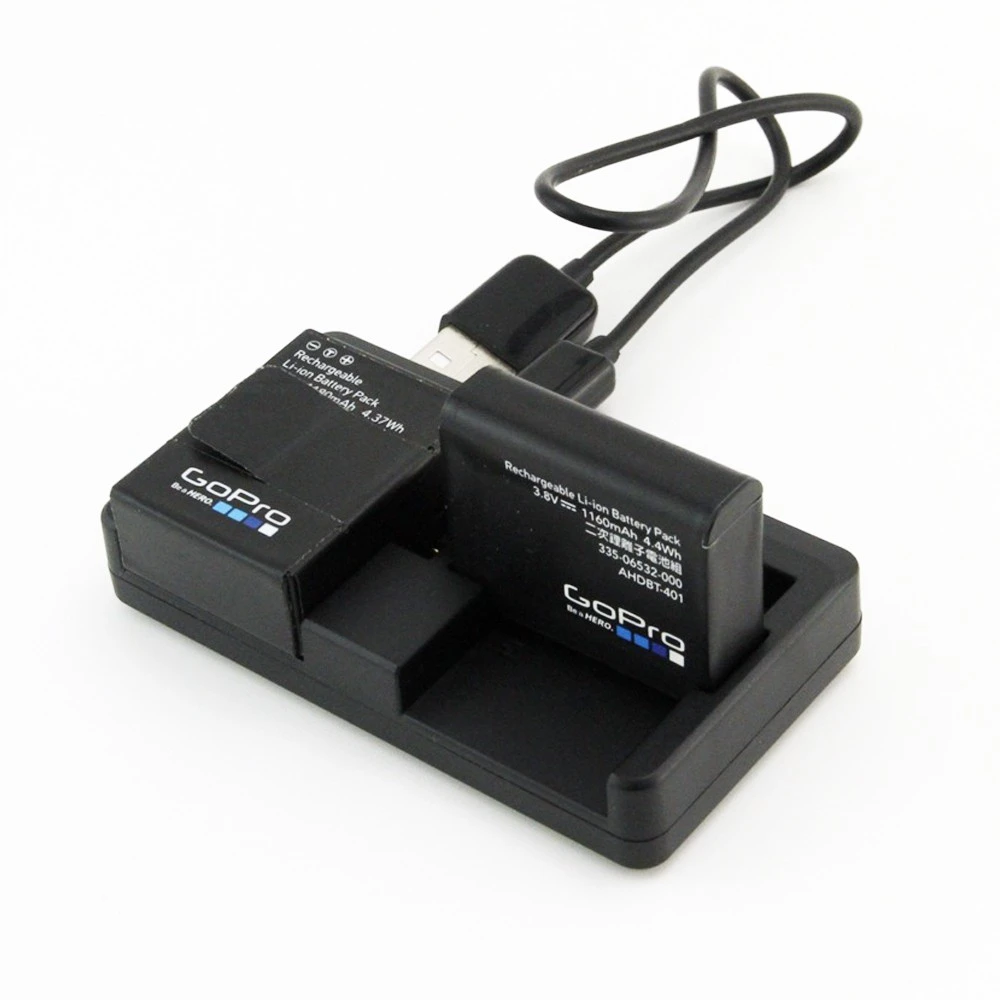 New Dual Port Usb Battery Charger For Gopro Hero 4 3 Go Pro Hero4 Black Sliver Camera Charge Gopro 4 Accessories For Gopro Hero Gopro Portcharger For Aliexpress