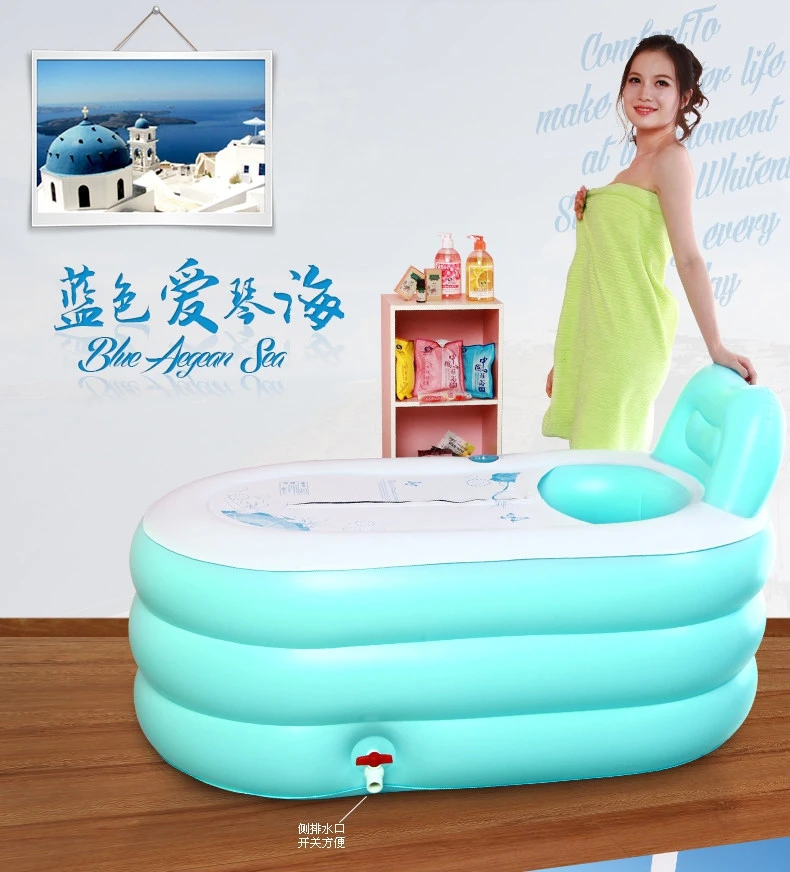 Adult inflatable bathtub bath bucket swimming pool thickening bath