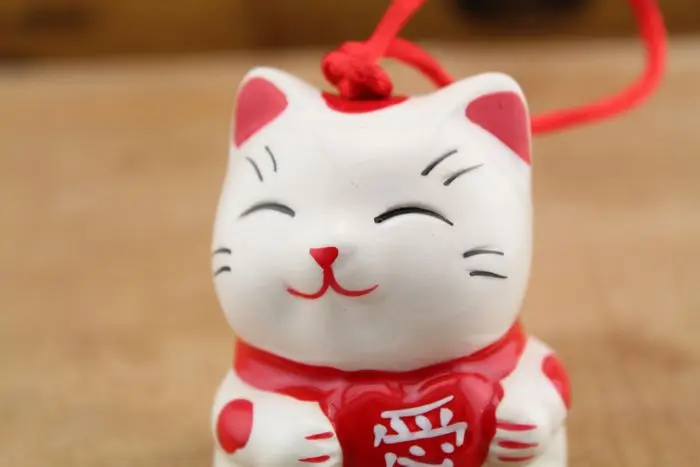 Керамика Lucky Cat орнамент милый маленький висит украшение творческий подарок любимым