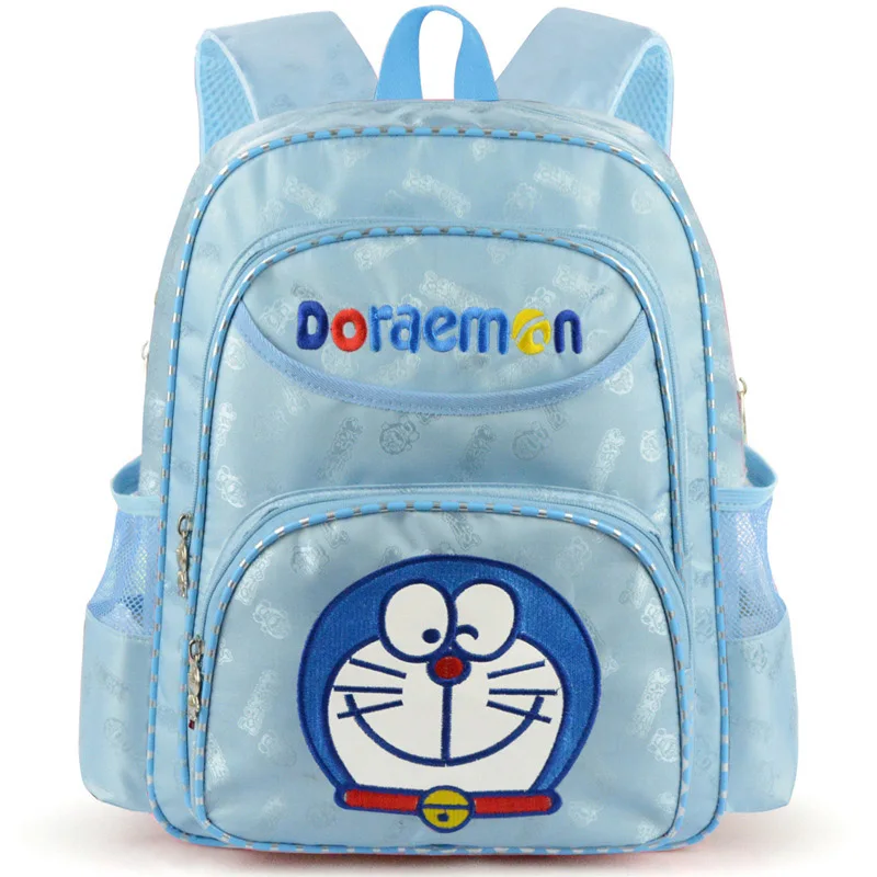 Новая детская школьная сумка Doraemon для девочек, милый рюкзак небесно-голубого цвета, школьная сумка с рисунком, 15 дюймов, для учеников, Kuwaii, рюкзак, рюкзак
