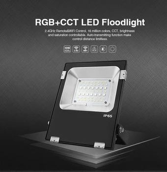 

Mi Light 20W LED Floodlight IP65 AC85-265V Waterproof RGB + CCT LED Flood Light For Outdoor Lighting Free shipping