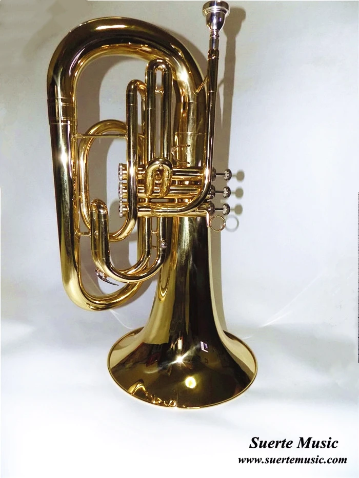 Bb Marching Euphonium Musical Instruments include Foambody case and