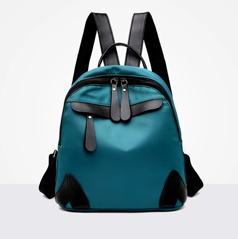 Женский рюкзак, новинка, водонепроницаемый, для путешествий, через плечо, Оксфорд, нейлон, черный, зеленый, сумки, Женский мини рюкзак(видео - Цвет: Зеленый
