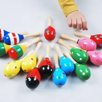 

New Baby Kids learn Music Toddler Rattle Musical Wooden Intelligent Toys