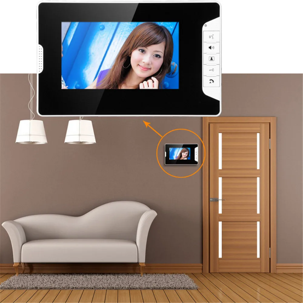 7 inch TFT LCD Video Door Phone Visual Video Intercom Speakerphone Intercom System +3 Monitor +1 Waterproof Outdoor IR Camera 7 inch TFT LCD Video Door Phone Visual Video Intercom Speakerphone Intercom System +3 Monitor +1 Waterproof Outdoor IR Camera