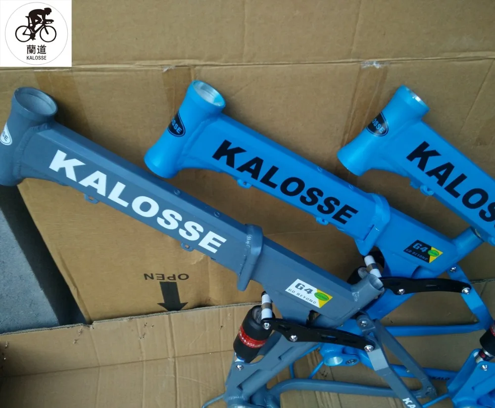 Kalosse рама для горного велосипеда из алюминиевого сплава 26er с полной подвеской, шины 26*1,75-2,35