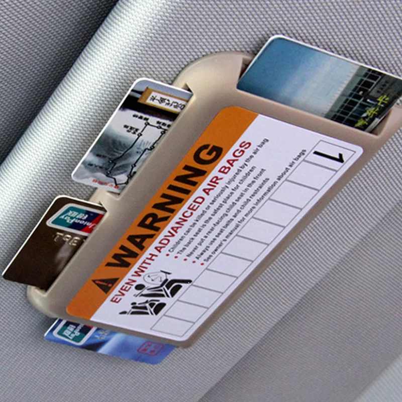 

Car Sun Visor Card Organizer Plate Decoration Car Card Holder Storage Car Styling