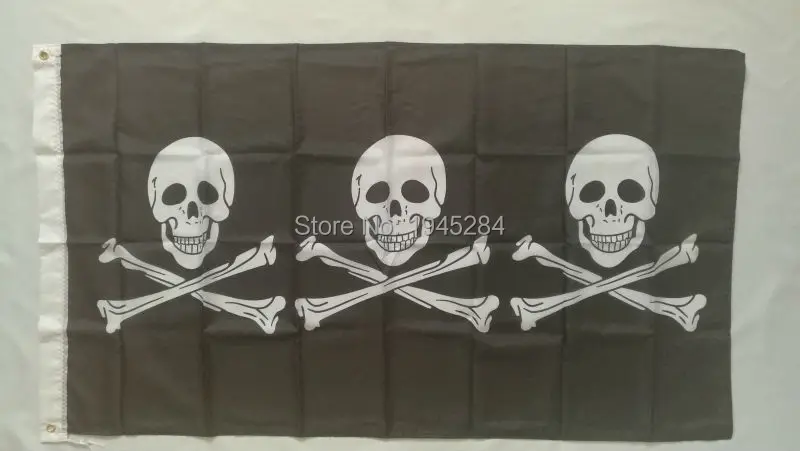 Us 7 89 Jolly Roger Pirate Skull Flag Banner 005 New 3x5ft 90x150cm Polyester 9536 Free Shipping In Flags Banners Accessories From Home Garden