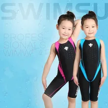 Плотные детские цельные профессиональные купальные костюмы для девочек, детские спортивные эластичные Купальники для купания, соревнования, пляжная одежда для купания, костюмы