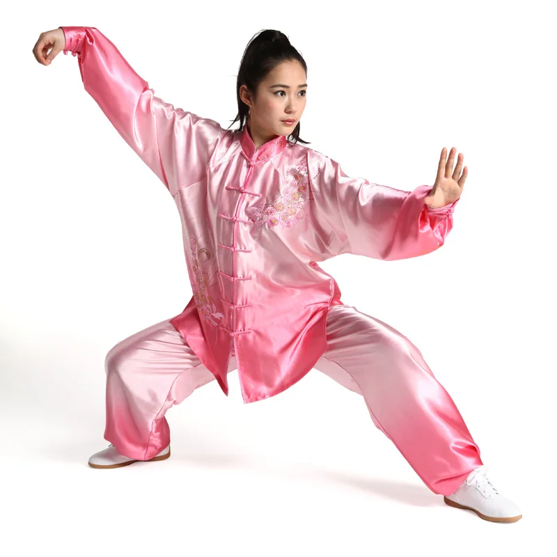 Женская одежда с вышивкой Wushu Tai chi костюм Taijiquan весенняя для кунг фу|kungfu clothing|tai