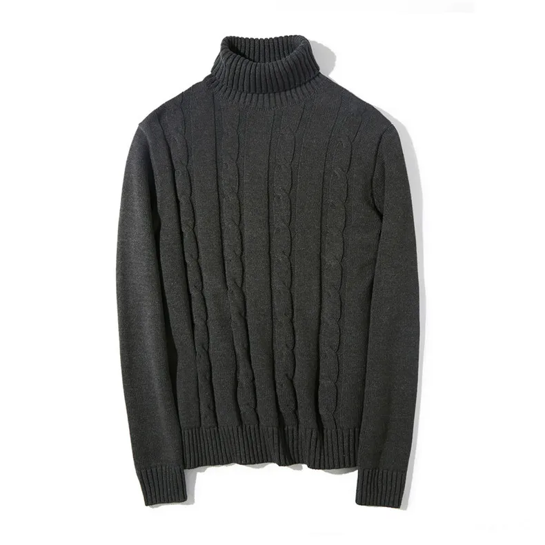 2019 Sweater Men Women Thick Cable-Knit Turtleneck Men Pullover Swaeters Autumn Winter High Quality Couples Sweater Male Female 03