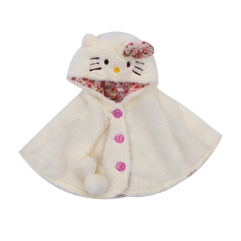 

Emmababy New Lovely Baby Girls Cat Hooded Cloak Poncho Jacket Outwear Kids Warm Coat Clothes