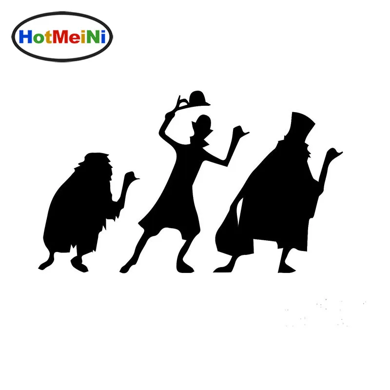 

HotMeiNi 20cm x 12cm Haunted Mansion Inspired Funny Car Sticker For Truck Window Bumper Auto SUV Door Kayak Vinyl Black/Sliver