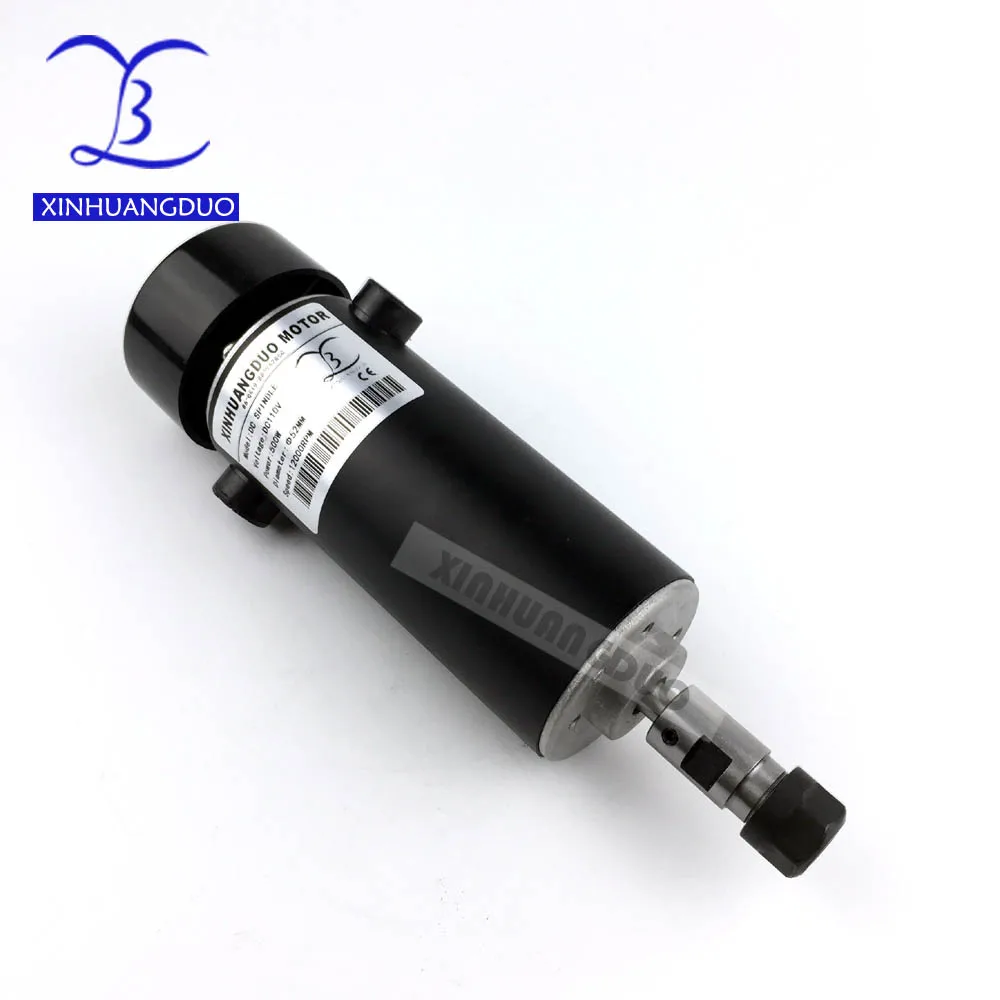 500 W Шпиндельный Мотор dc ER11-3.175mm цанговый 52 мм Диаметр 110VDC ЧПУ для резьбы и шлифовки холодного воздуха двигателя шпинделя для гравировки