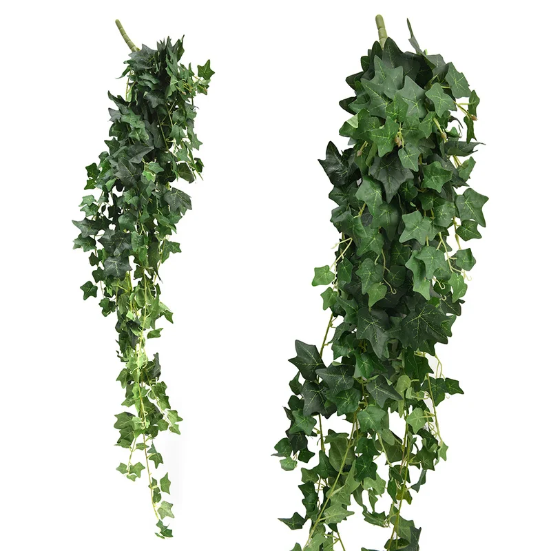 

Artificial Ivy Vine Green Leaf Hanging Emulation Plant Cloth Rattan for Party Wedding Fake Plants Decoration Home Decor