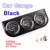 DRAGON GAUGE 52mm 2" 3-In-1 Kit Car Gauge Voltage+Water Temperature+Oil Press Gauge Black Holder Car Meters Triple Dashboard