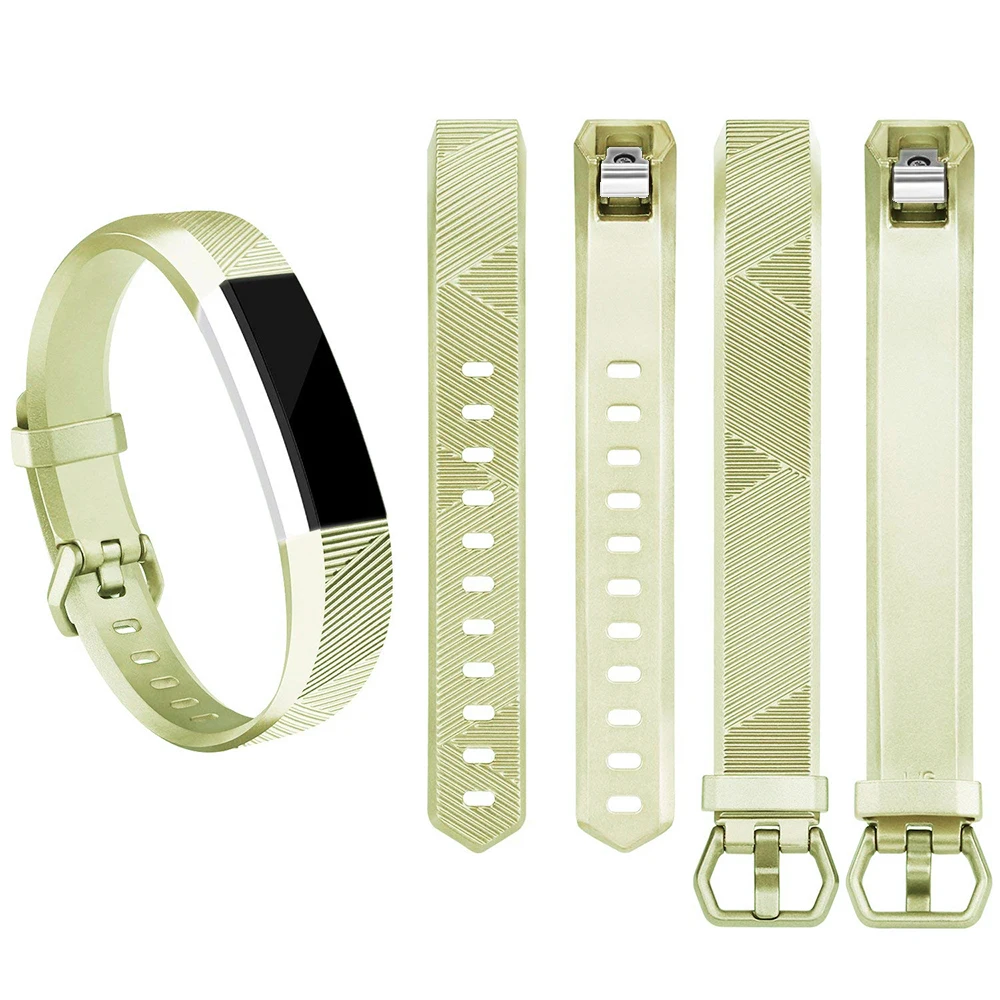 Honecumi Gold Wrist Band For Fitbit Alta Soft TPU Waterproof Sport Band Replacement Bracelet For Fitbit Alta HR  Alta Accessory (3)