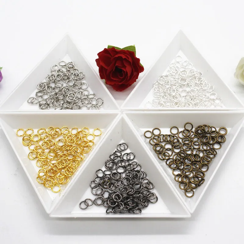 5mm 210pcs/lot metal DIY Jewelry Findings Vintage Bronze Open Jump