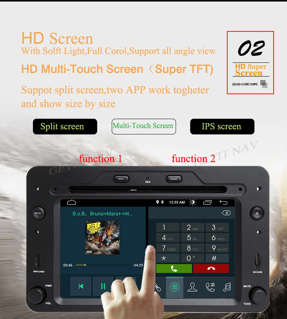 Discount 5 USB Fast Charging Android 9.0 Car dvd Stereo player for Alfa Romeo Spider Alfa Romeo 159 Brera 159 Sportwagon with Radio GPS 3