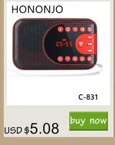 c-866 Portable speakers outdoor Dancing speaker tf card usb fm radio Music Surround MP3 player big button Luminous Alarm clock