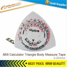 30/лот точный калькулятор индекса массы тела Треугольники форма BMI лента для измерения тела