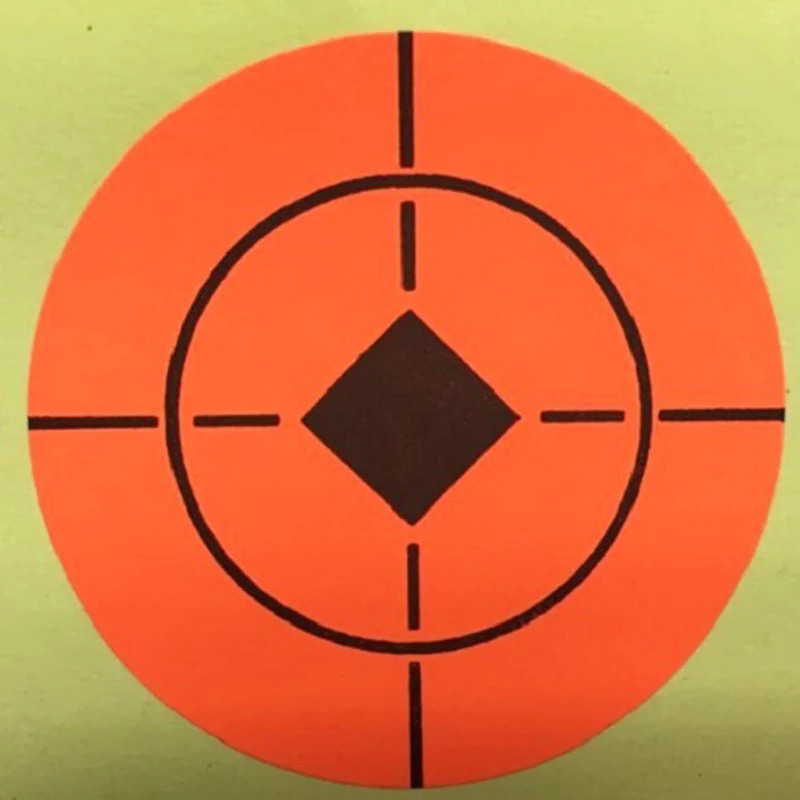 Target House Neon Orange самоклеющиеся 1,5-дюймовые наклейки мишень для стрельбы, 250 целей