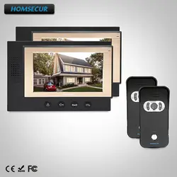 HOMSECUR 7 "Проводной Видеодомофон безопасности + Открытый Мониторинг (TC021-B + TM701-B)