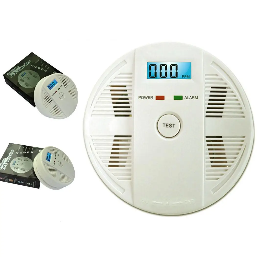 

Home Security Carbon Monoxide Smoke Alarm Poisoning 5~40C 85dB 3 - 0.5KHZ Sensor Smart Indoor Detector White