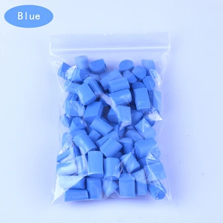 Blue Продвижение 12 цветов Горячая слизистая глина наполнитель глина украшение ремесло губка полоса пенопластовые бусины Детские игрушки Подарки ломтики клейкие аксессуары - Цвет: Blue