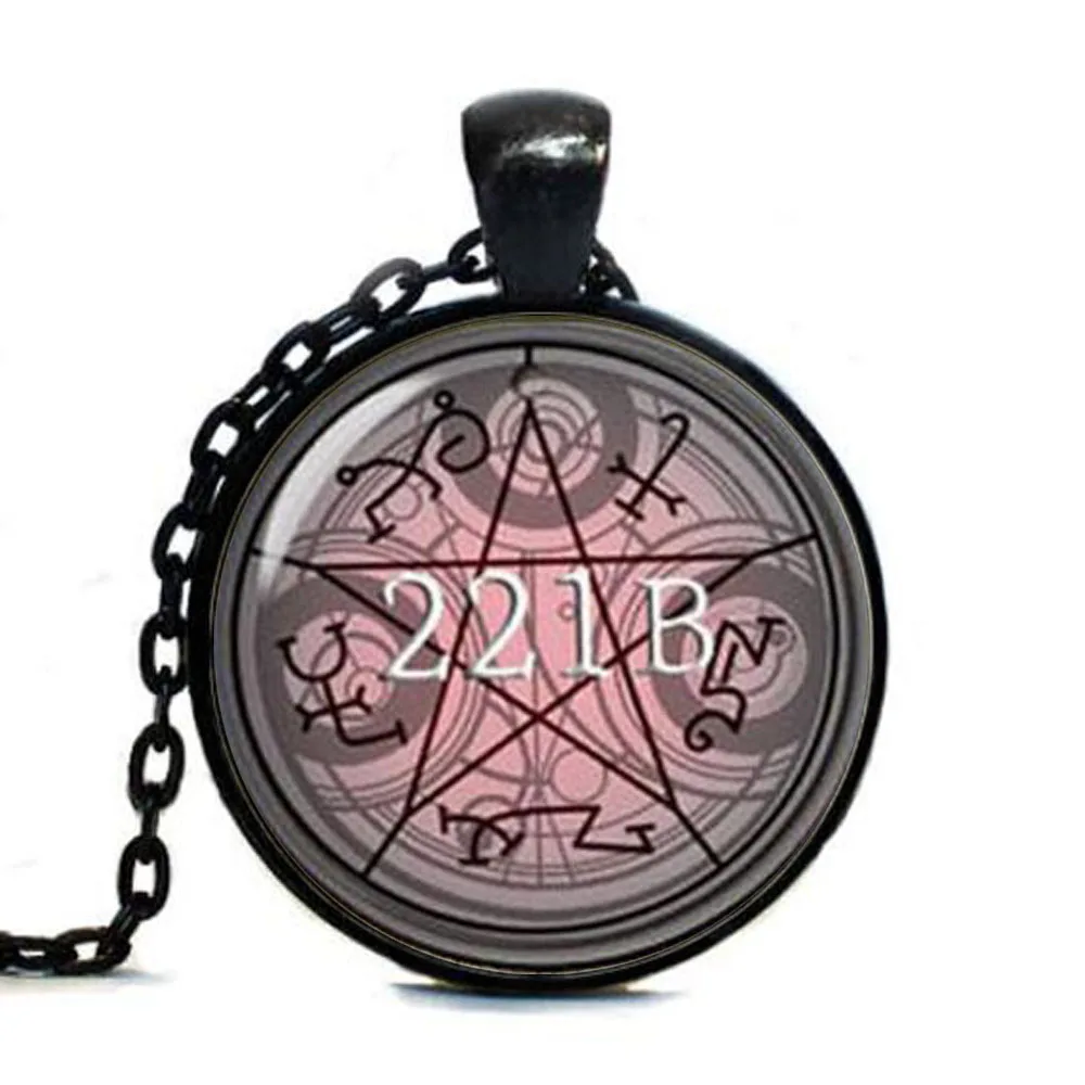 Superwholock doctor who time lord Supernatural devils ловушка Шерлок Холмс 221b тег стеклянный кабошон |