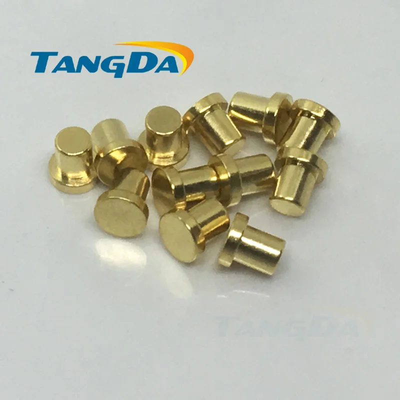 

4 4.1 pogo pin Connectors 4*4.1mm High current copper pillar CNC lathe parts probe Conductive Test pin No springs female AG