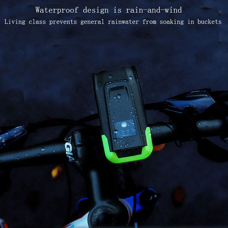 Велосипед передний свет велосипед индукции установить USB Перезаряжаемые Smart фар с рогом светодиодный велосипед часть огни ламп 4000 мАч фонарик