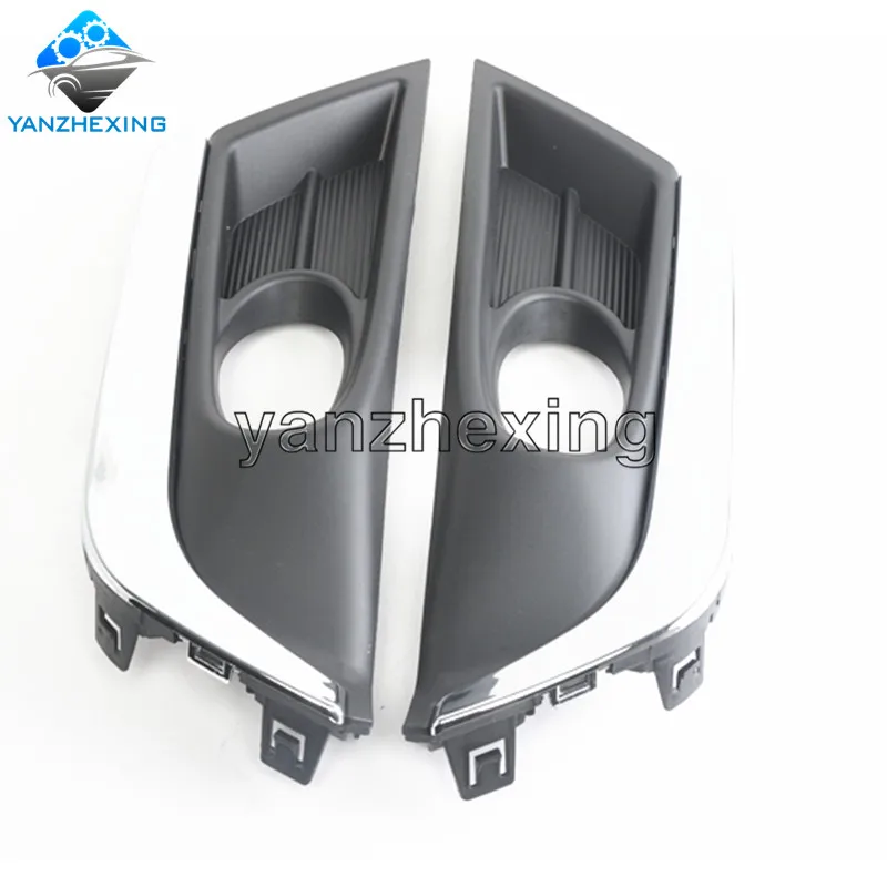 yanzhexing Front Bumper Fog light Lamp Cover Hood Garnish Trim for Honda CRV 2017-2018 Electroplating/Black | Автомобили и