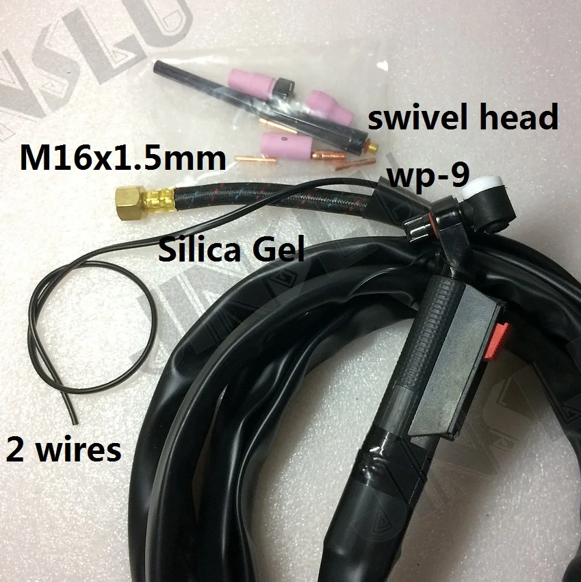 

Scilica Gel Swivel Head TIG Torch WP-9 WP PTA DB SR 9 Torch Complete 4M M16 x 1.5 1 set welding machine parts