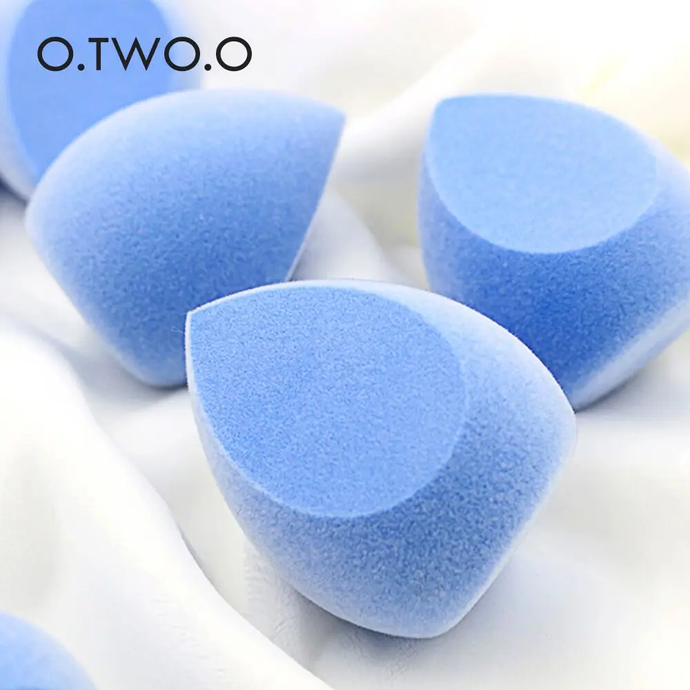 

O.TWO.O Cosmetic Puff Microfiber Fluff Surface Non-Latex Powder Foundation Smooth Soft Makeup Blender Sponge Bigger in Water