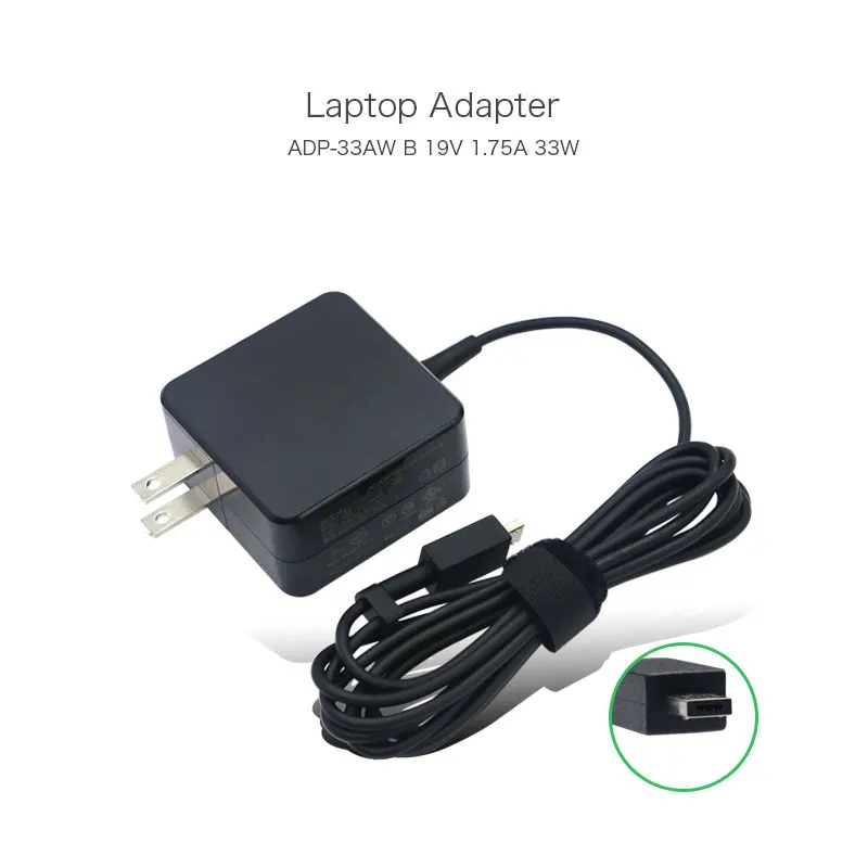 Низкая цена 19V 1.75A M штепсельную вилку 33 Вт ADP 33AW B ноутбук USB Зарядное устройство