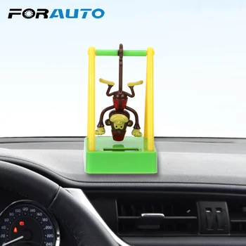 

FORAUTO Swing Monkey Cute Car Styling Solar Powered Animal Doll Dashboard Decoration Plastic Ornament Auto Interior Accessories
