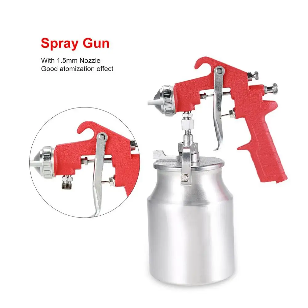 

PQ-2 Air Painter Spray Gun Pneumatic 2mm Nozzle 1000ML Airbrush Sprayer Painting Atomizer Tool With Hopper For Painting Cars