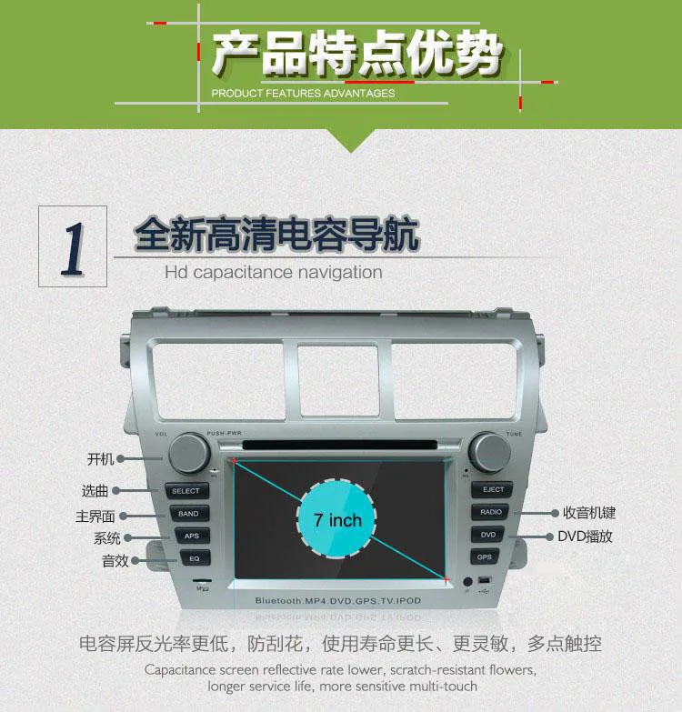 Excellent 7" Android Car DVD Player with GPS WIFI 3G BT,Audio Radio Stereo,Car multimedia for Toyota Vios 2007 2008 2009 2010 2011 2012 23 Excellent 7" Android Car DVD Player with GPS WIFI 3G BT,Audio Radio Stereo,Car multimedia for Toyota Vios 2007 2008 2009 2010 2011 2012 23