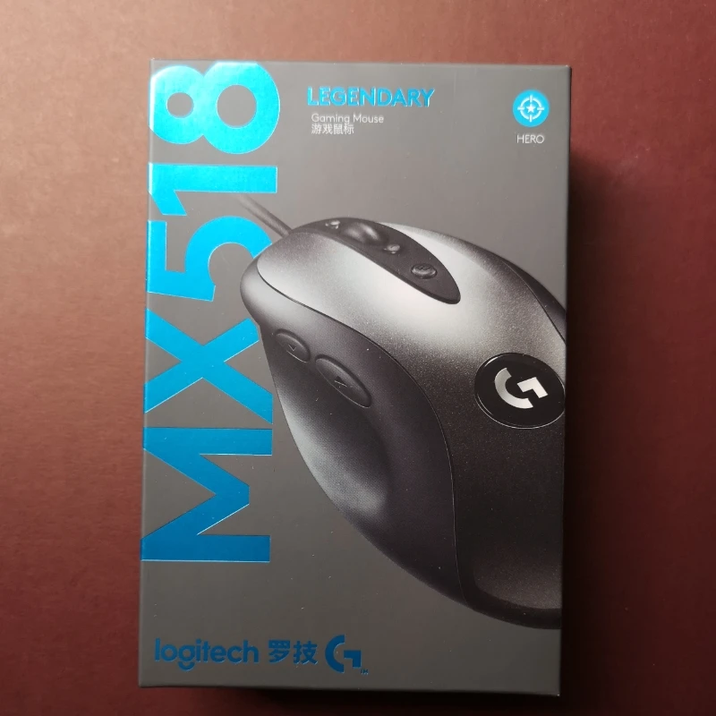 Новая игровая мышь Logitech MX518 обновленная версия MX500/MX510/MX518 100 16000 датчик точек/дюйм