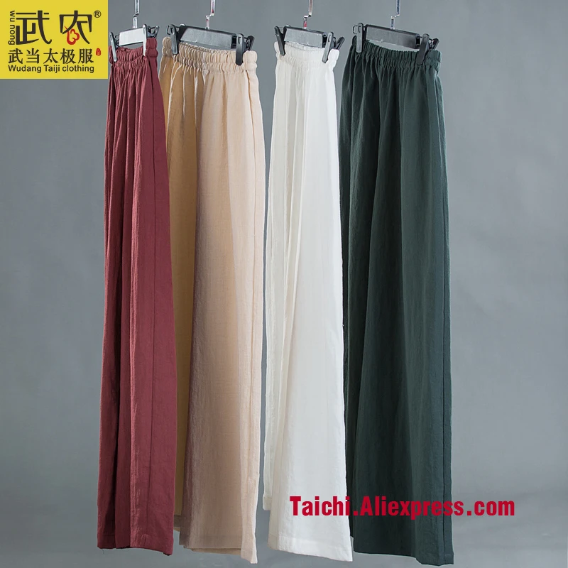 flax martial arts sections for men and women Yoga Pants tai chi clothing