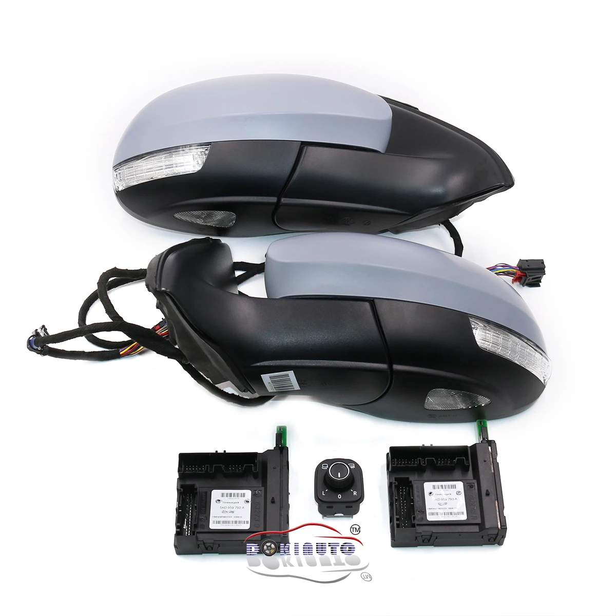 

For VW Tiguan 5N Mirror With Cover auto folding electric folding Mirror Switch GLASSES Cover 5ND857501A 5ND857508A