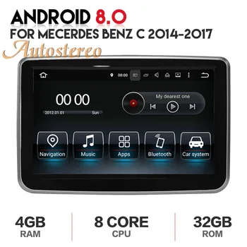 

Autostere Android8 4GB RAM Car DVD Player GPS navigation For Mecerdes Benz C 2014+ car radio recorder multimedia headunit radio