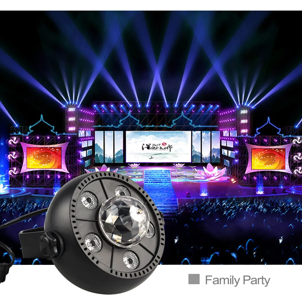 

9W Magic Ball led stage light Auto Rotatable Sound Activated indoor entertainment decoration for Party,Birthday AC85-265V