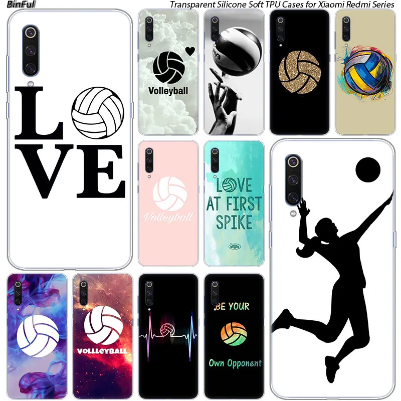 Volleyball Sports Silicone Case For Xiaomi Pocophone F1 9T 9 9SE 8 A2 Lite A1 A2 Mix3 Redmi K20 7A Note 4 4X 5 6 7 Pro S2 Cover Volleyball Sports Silicone Case For Xiaomi Pocophone F1 9T 9 9SE 8 A2 Lite A1 A2 Mix3 Redmi K20 7A Note 4 4X 5 6 7 Pro S2 Cover