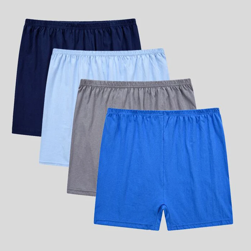 4 pcs/lot Men Boxer Cotton Boxers Loose Shorts Men's Panties Big Short