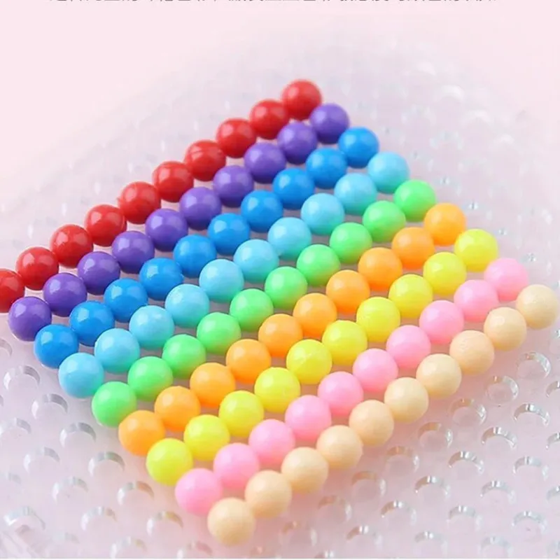 24 цвета шарики с распылителем воды 3D головоломка для детей Speelgoed Beads Pegboard Set