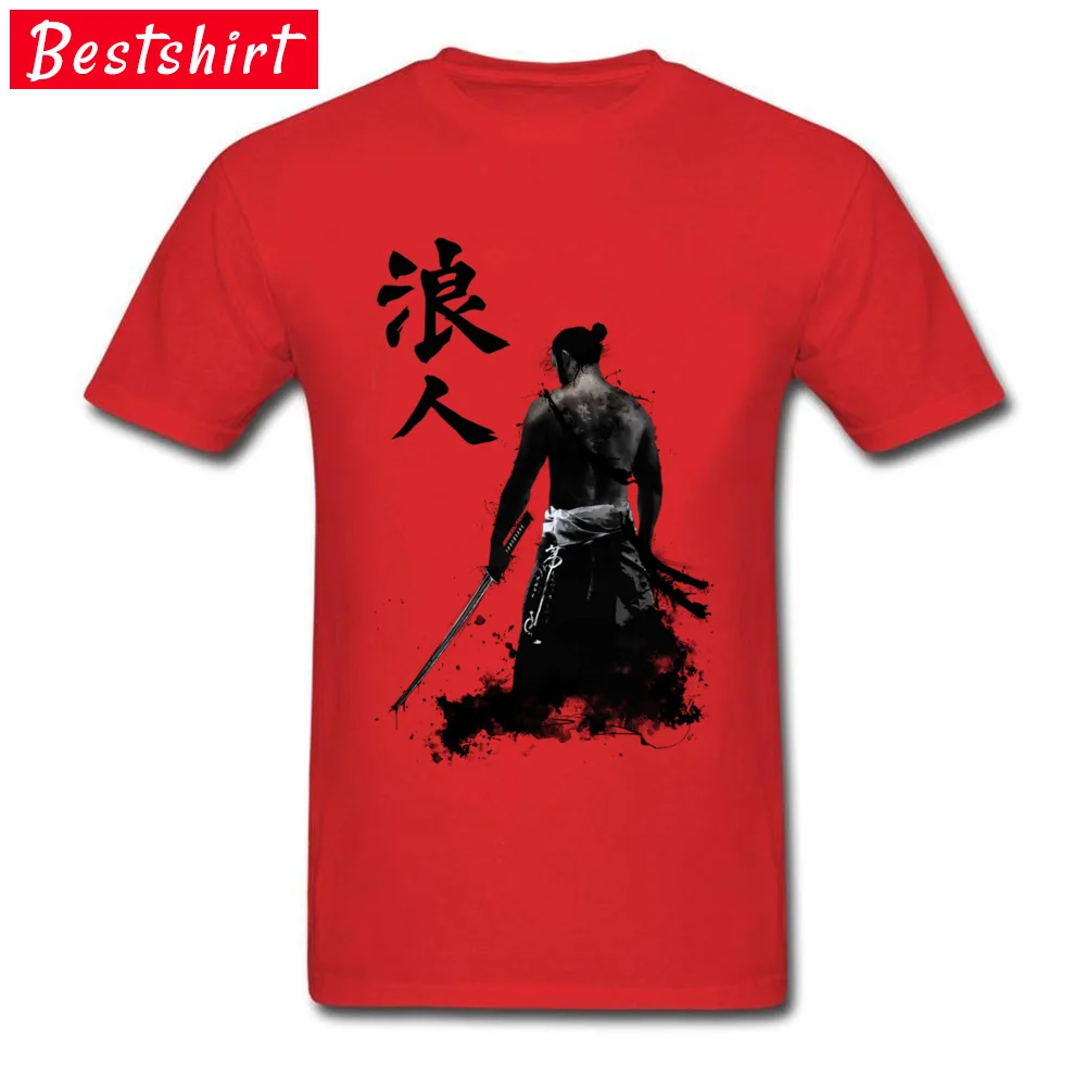 2018 New Fashion Boy Tshirts Ronin Funny Tops Shirts 100% Cotton Short Sleeve Casual Clothing Shirt Crewneck Free Shipping Ronin red